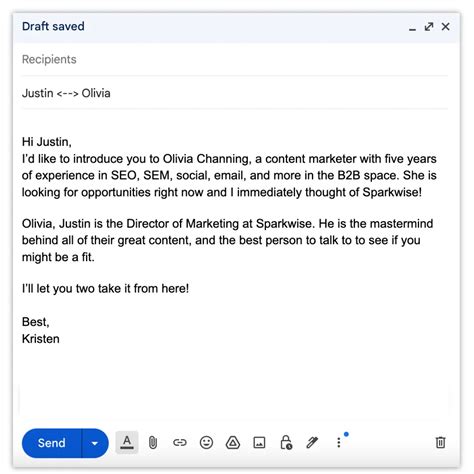 how to make a business introduction via email
