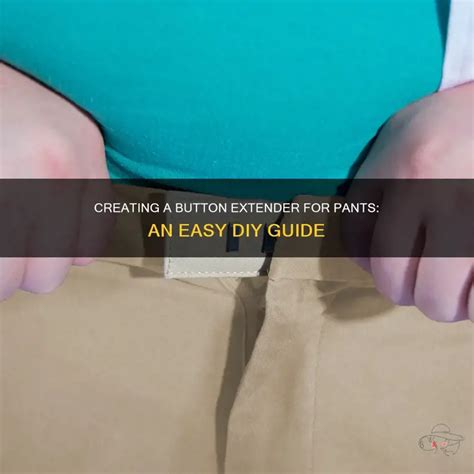 How To Make A Button Extender For Pants