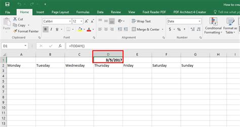 how to make a calendar in excel with formulas