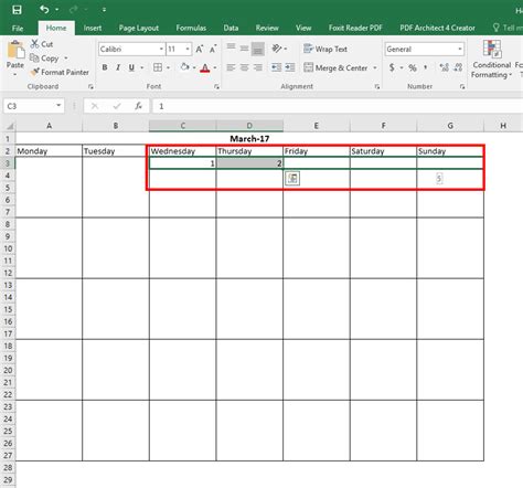 how to make a calendar sheet in excel