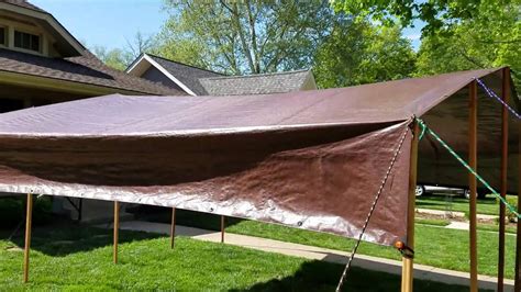 How To Make A Canopy Using A Tarp