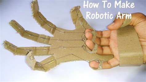 how to make a cardboard robot hand