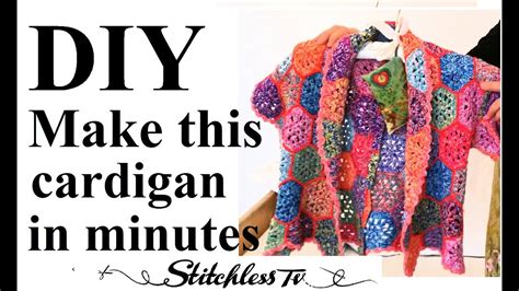 how to make a cardigan out of a blanket