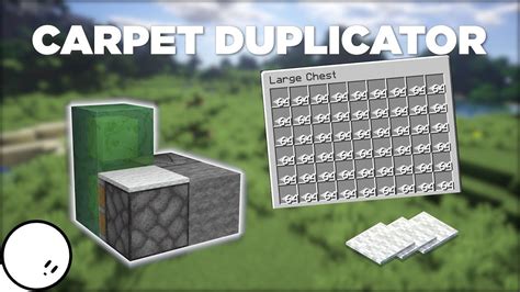 How To Make A Carpet Duplicator In Minecraft 1 18