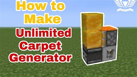 How To Make A Carpet Generator In Minecraft