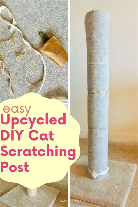How To Make A Cat Scratch Post With Carpet