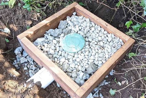 how to make a catch basin lined with rock