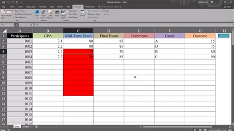 How To Make A Cell In Excel Flash