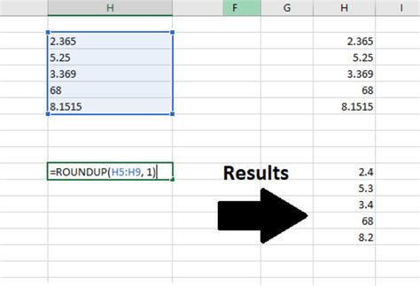 How To Make A Cell In Excel Round Up