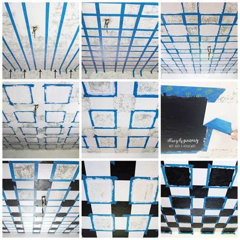 how to make a checkerboard pattern with tape