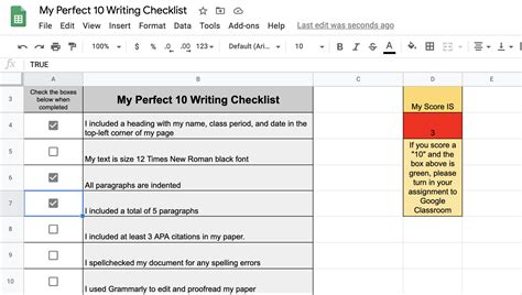 how to make a checklist on google sheets on ipad