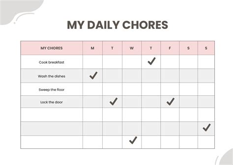 How To Make A Chore Chart On Google Docs