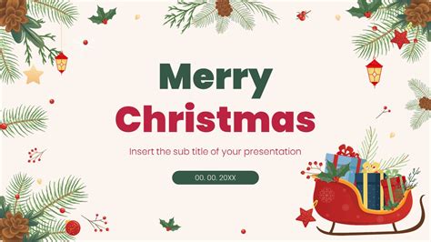 how to make a christmas theme on google slides
