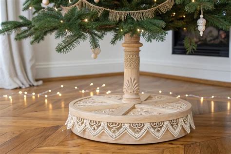Make your Christmas tree base sturdy and pretty! DIY