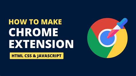 how to make a chrome extension in javascript