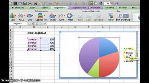 how to make a circle diagram in excel