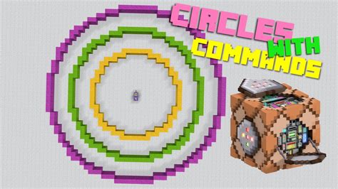 how to make a circle in minecraft with commands