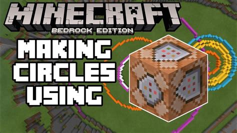 how to make a circle in minecraft with commands bedrock