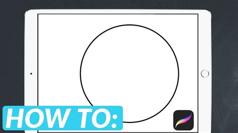 how to make a circle in procreate with apple pencil