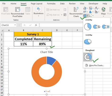 how to make a circular chart in excel