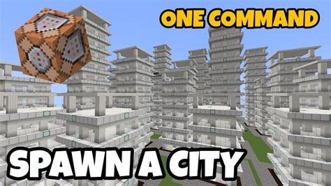 how to make a city in minecraft with commands