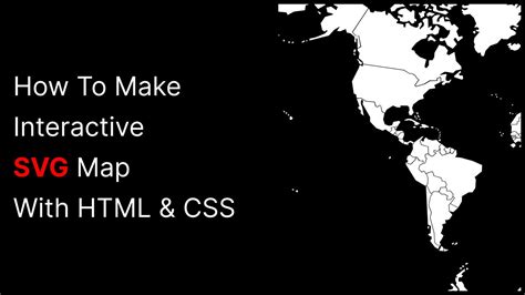 how to make a clickable svg map with html and css