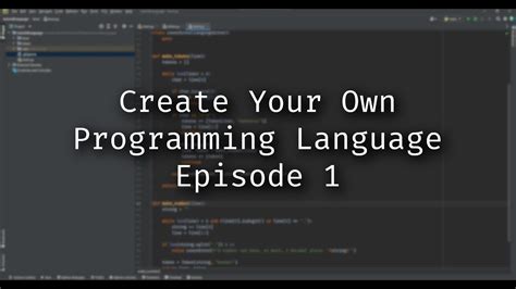 how to make a code language