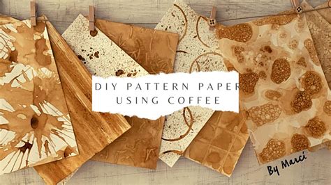 how to make a coffee pattern