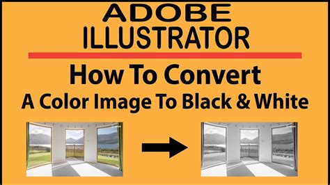 how to make a color image black and white in illustrator