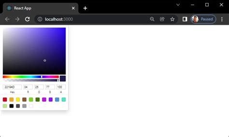 how to make a color picker in react