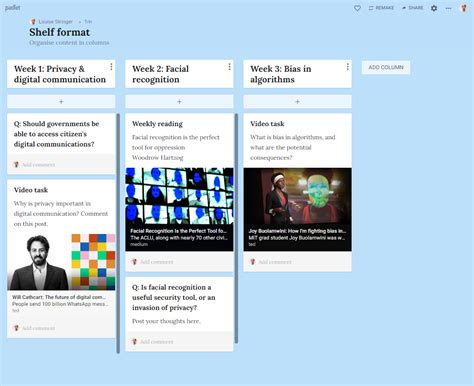 How To Make A Column In Padlet