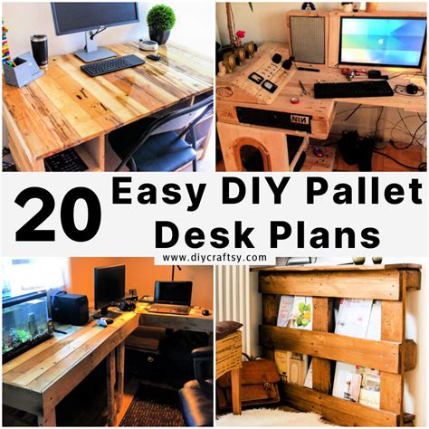 How To Make A Computer Desk From Pallets