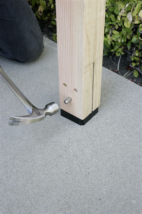 How To Make A Concrete Base For A Post