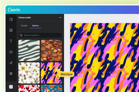 how to make a continuous pattern in canva