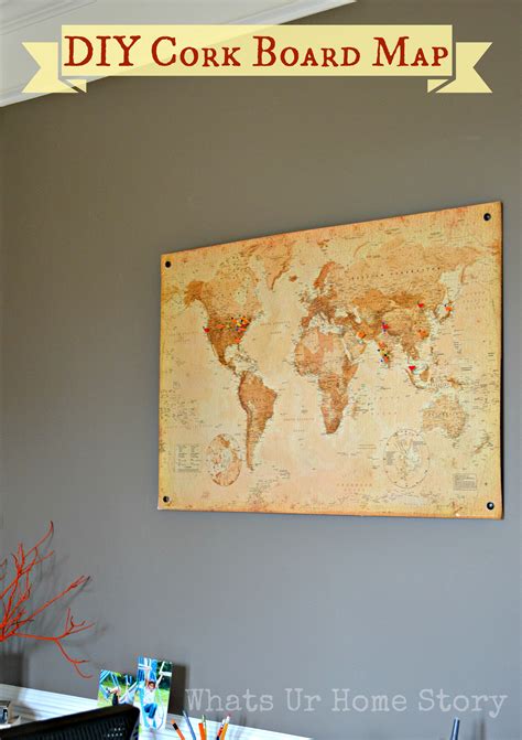 How To Make A Cork Board Map