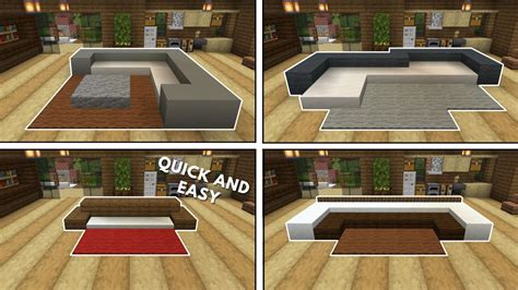 How To Make A Couch In Minecraft Easy