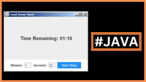 how to make a countdown in java
