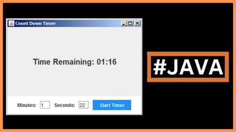how to make a countdown timer in java