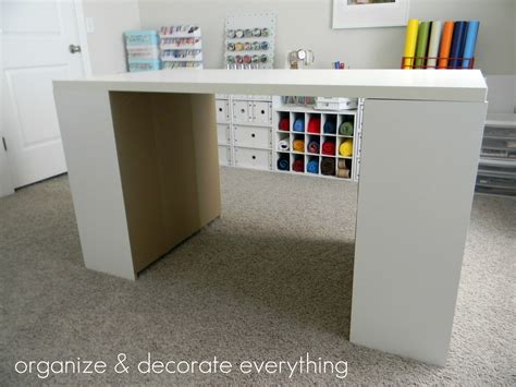 How To Make A Craft Table With Storage