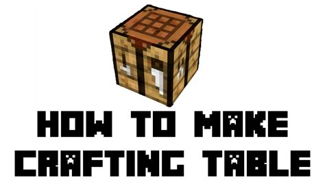 How To Make A Crafting Table In Minecraft Mac
