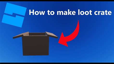How To Make A Crate Roblox