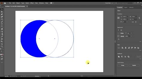 how to make a crescent in illustrator