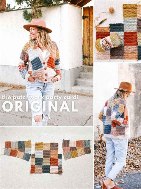 How To Make A Crochet Patchwork Cardigan