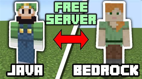 how to make a crossplay minecraft server java and bedrock