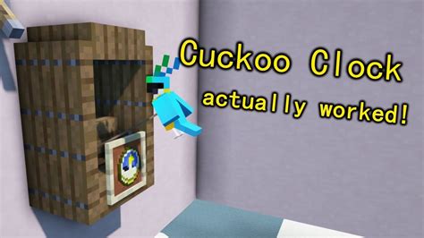 How To Make A Cuckoo Clock In Minecraft