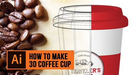 Flat Design coffee cup Illustrator YouTube