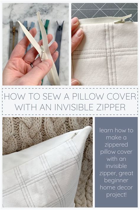 How To Make A Cushion With An Invisible Zipper