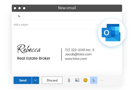 how to make a custom email signature in outlook