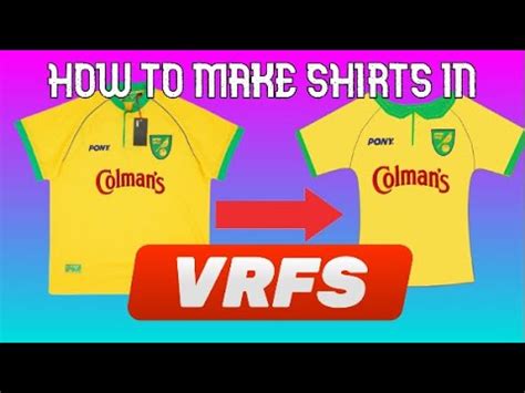 how to make a custom jersey in vrfs