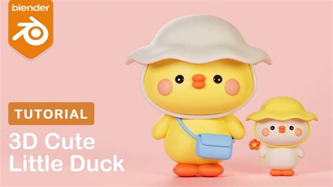 how to make a cute 3d character in blender